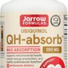Jarrow Formulas QH-absorb 200 mg - 60 Softgels - High Absorption Co-Q10 - Active Antioxidant Form of Co-Q10 - Supports Mitochondrial Energy Production and Cardiovascular Health - 60 Servings