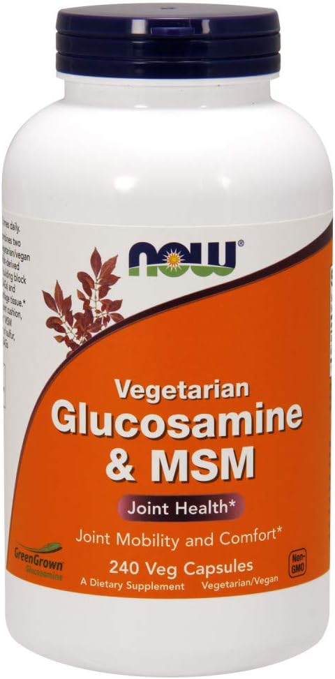NowFoods Vegetarian Glucosamine & MSM Joint Health 240 Veg Capsules