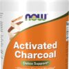 NOW Foods Supplements, Activated Charcoal Made from Coconut Shells, Non-GMO Project Verified, Detox Support*, 200 Veg Capsules