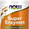 NOW Supplements, Super Enzymes, Formulated with Bromelain, Ox Bile, Pancreatin and Papain, Super Enzymes,90 Capsules