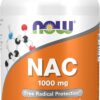 NOW Foods Supplements, NAC (N-Acetyl-Cysteine) 1,000 mg, Free Radical Protection*, 120 Tablets